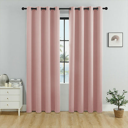 2 Panels 100% Blackout Window Curtain for Bedroom Living Room Grommet Tops