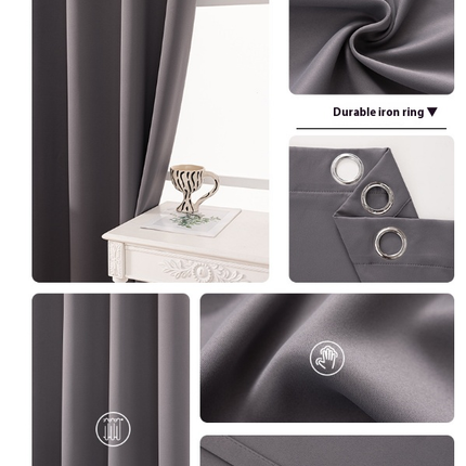 2 Panels 100% Blackout Window Curtain for Bedroom Living Room Grommet Tops