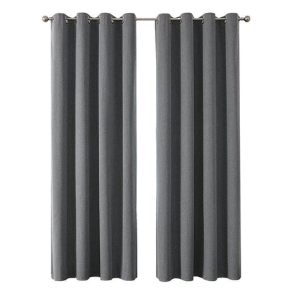 2 Panels,100% Blackout Thermal Insulated Curtains for Living Room Grommet Tops