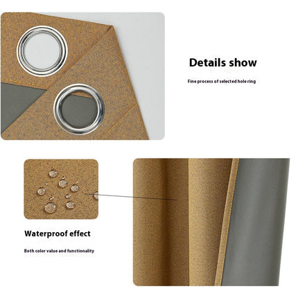 2 Panels,100% Blackout Thermal Insulated Curtains for Living Room Grommet Tops