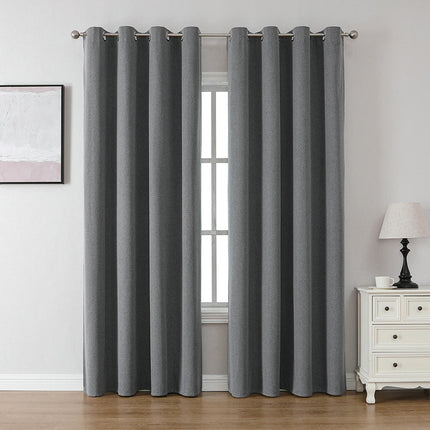 2 Panels,100% Blackout Thermal Insulated Curtains for Living Room Grommet Tops