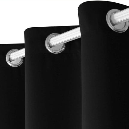 2 Panels Privacy Protection Blackout Curtains   Thermal Drapes Grommet Tops