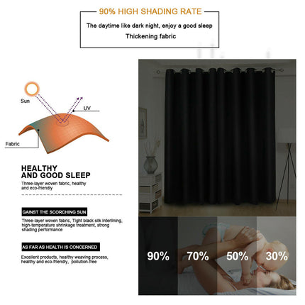 2 Panels Blackout Curtains for Living Room,Thermal   Star Curtains Grommet Tops