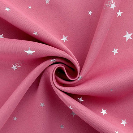 2 Panels Blackout Curtains for Living Room Bedroom Star Curtains Grommet Tops