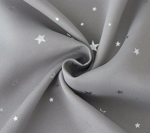 2 Panels Blackout Curtains for Living Room Bedroom Star Curtains Grommet Tops