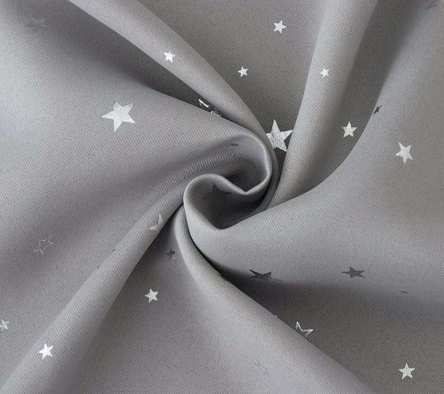 2 Panels Blackout Curtains for Living Room Bedroom Star Curtains Grommet Tops