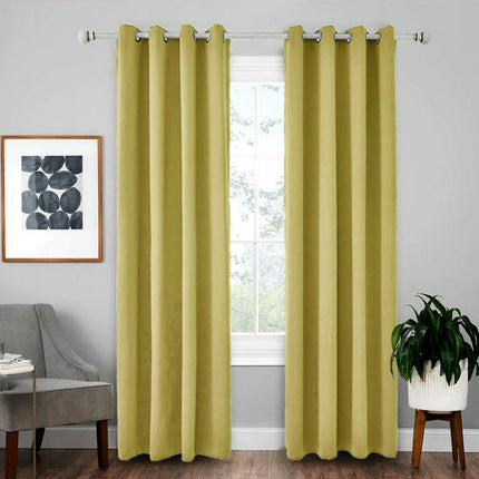 2 Panels Full Blackout Window Curtains Drapes for Bedroom Livingroom Grommet Tops 1