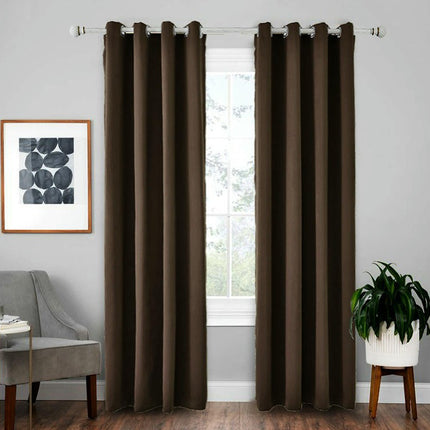 2 Panels Full Blackout Window Curtains Drapes for Bedroom Livingroom Grommet Tops