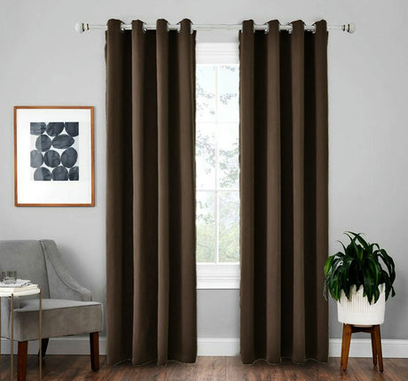 2 Panels Full Blackout Window Curtains Drapes for Bedroom Livingroom Grommet Tops 1