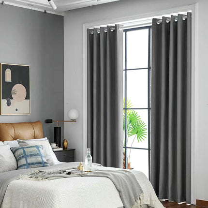 2 Panels Full Blackout Window Curtains Drapes for Bedroom Livingroom Grommet Tops 2