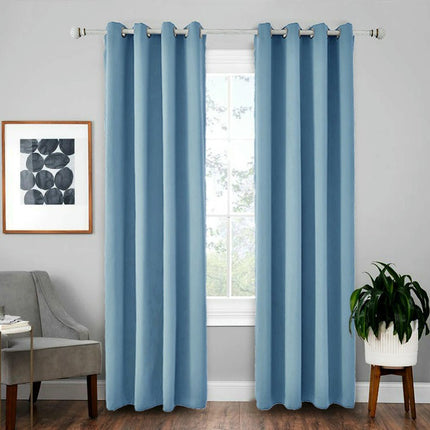 2 Panels Full Blackout Window Curtains Drapes for Bedroom Livingroom Grommet Tops