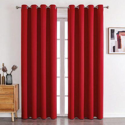 2 Panels Full Blackout Window Curtains Drapes for Bedroom Livingroom Grommet Tops 1