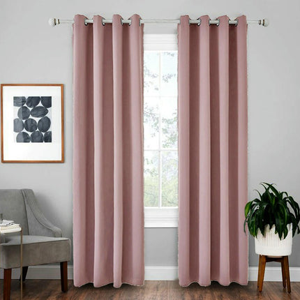 2 Panels Full Blackout Window Curtains Drapes for Bedroom Livingroom Grommet Tops