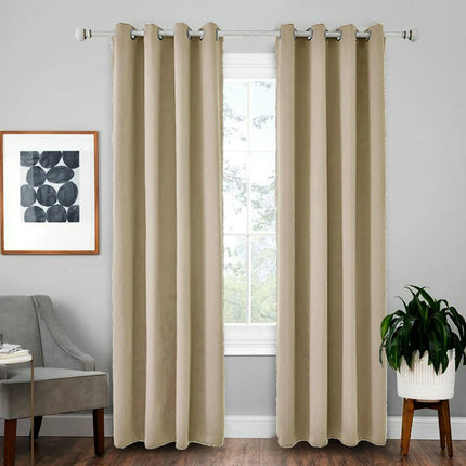2 Panels Full Blackout Window Curtains Drapes for Bedroom Livingroom Grommet Tops 2