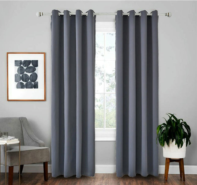 2 Panels Full Blackout Window Curtains Drapes for Bedroom Livingroom Grommet Tops