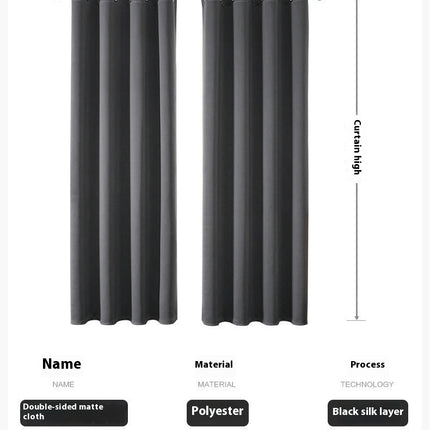 2 Panels Full Blackout Window Curtains Drapes for Bedroom Livingroom Grommet Tops