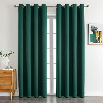Thermal Curtains 2 Panels, Room Darkening Window Drapes Grommet Tops