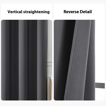 Thermal Curtains 2 Panels, Room Darkening Window Drapes Grommet Tops