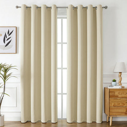 2 Panels Blackout Thermal Curtains Noise Reducing Window Drapes Grommet Tops