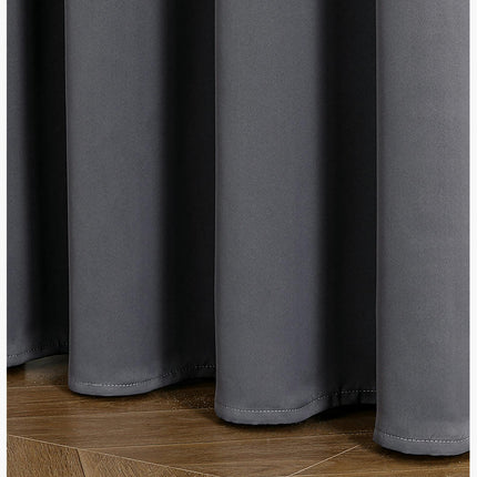2 Panels Blackout Thermal Curtains Noise Reducing Window Drapes Grommet Tops
