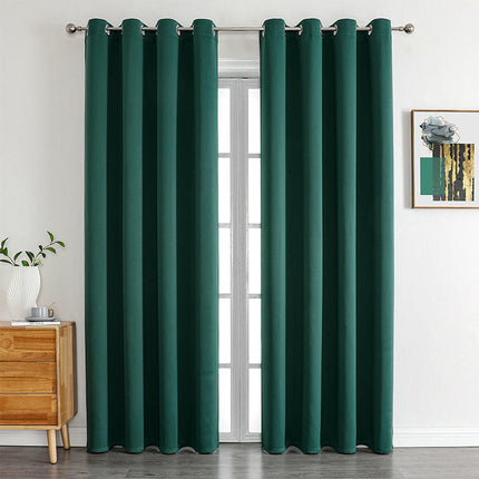 100% Blackout Curtains Full Light Blocking Thermal Curtain 2 Panels Grommet Tops 1