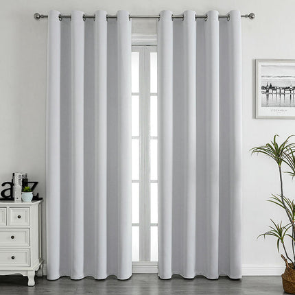 100% Blackout Curtains Full Light Blocking Thermal Curtain 2 Panels Grommet Tops 1