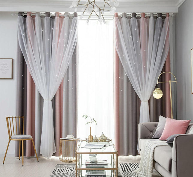 2 Panels for Kids Girls Bedroom Living Room Blackout Window Drapes Grommet Tops