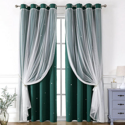 2 Panels Blackout Curtains for Kids Room Darkening Window Drapes Grommet Tops