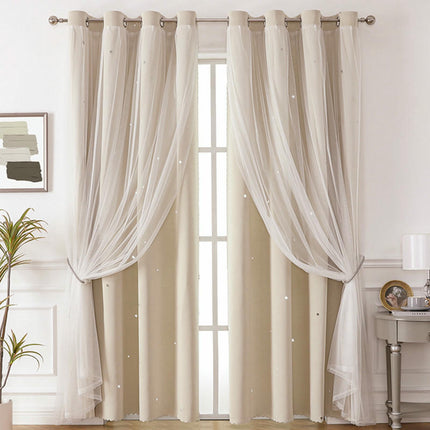 2 Panels Blackout Curtains for Kids Room Darkening Window Drapes Grommet Tops