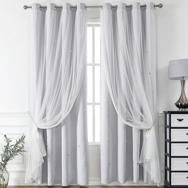 2 Panels Blackout Curtains for Kids Room Darkening Window Drapes Grommet Tops 1