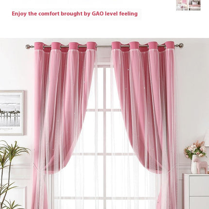 2 Panels Blackout Curtains for Kids Room Darkening Window Drapes Grommet Tops