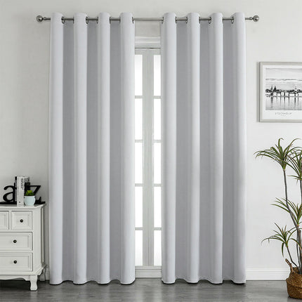Blackout Curtains 2 Panels Thermal Insulated Curtain Drapes Grommet Tops 2