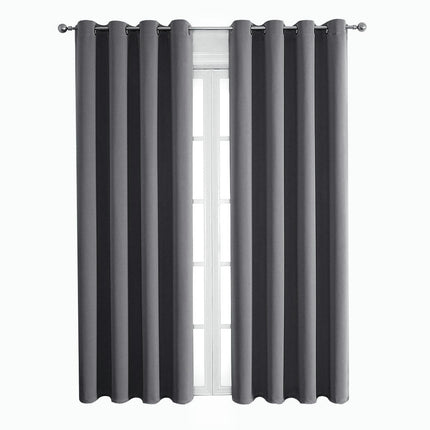 Blackout Curtains 2 Panels Thermal Insulated Curtain Drapes Grommet Tops 3