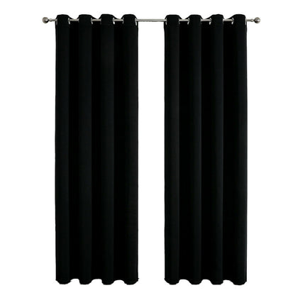Blackout Curtains 2 Panels Thermal Insulated Curtain Drapes Grommet Tops 3