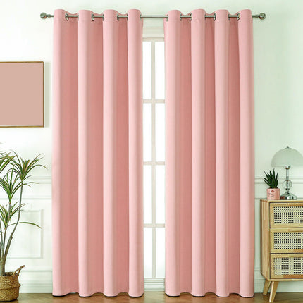 Blackout Curtains 2 Panels Thermal Insulated Curtain Drapes Grommet Tops 4