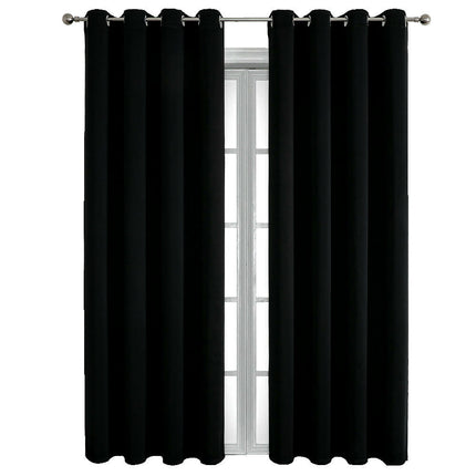 Blackout Curtains 2 Panels Thermal Insulated Curtain Drapes Grommet Tops 2
