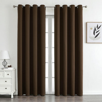 Blackout Curtains 2 Panels Thermal Insulated Curtain Drapes Grommet Tops 2
