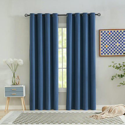 2 Panels Velvet Blackout Curtain for Living Room,Drapes for Bedroom Grommet Tops