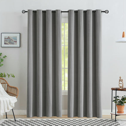 2 Panels Velvet Blackout Curtain for Living Room,Drapes for Bedroom Grommet Tops
