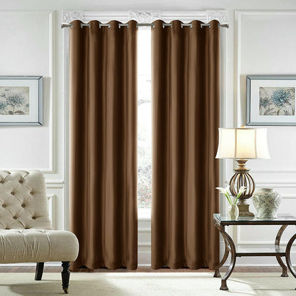 2 Panels Blackout Curtains Full Light Blocking Curtains for Room Grommet Tops 3