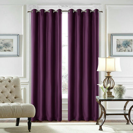2 Panels Blackout Curtains Full Light Blocking Curtains for Room Grommet Tops 3