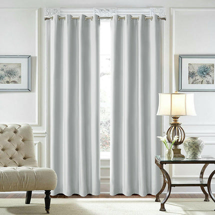 2 Panels Blackout Curtains Full Light Blocking Curtains for Room Grommet Tops