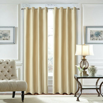 2 Panels Blackout Curtains Full Light Blocking Curtains for Room Grommet Tops 3