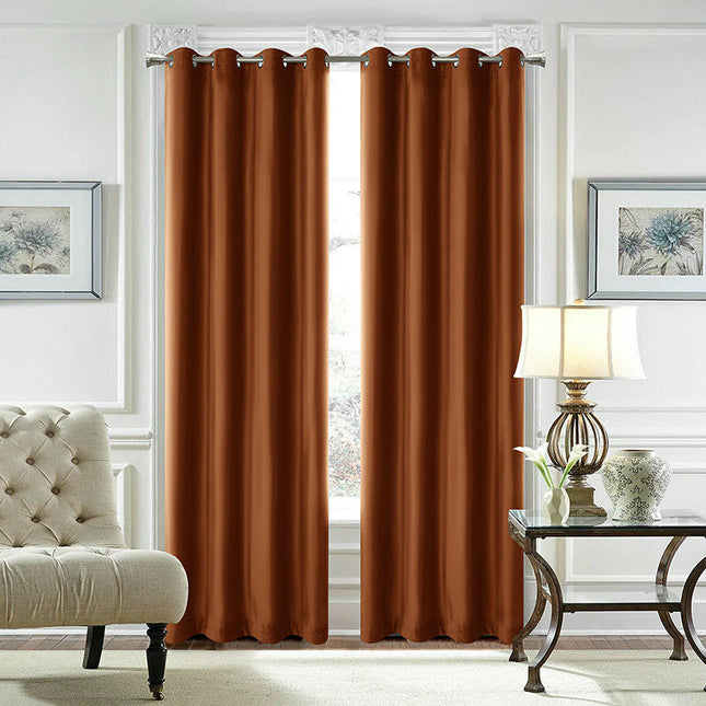 2 Panels Blackout Curtains Full Light Blocking Curtains for Room Grommet Tops 3