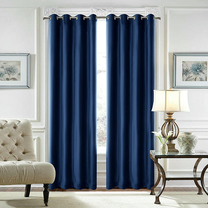 2 Panels Blackout Curtains Full Light Blocking Curtains for Room Grommet Tops 2