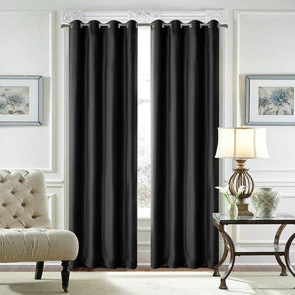 2 Panels Blackout Curtains Full Light Blocking Curtains for Room Grommet Tops