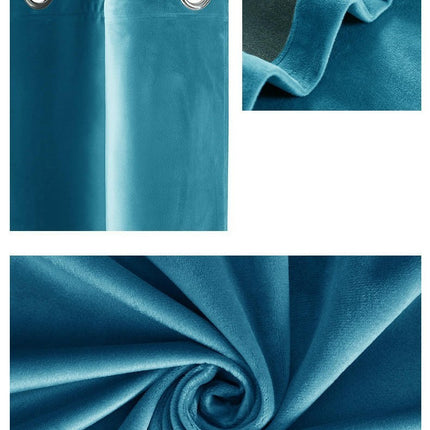 2 Panels Blackout Curtains Full Light Blocking Curtains for Room Grommet Tops