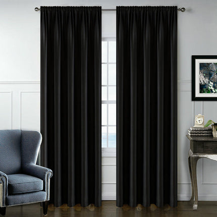 2 Panels Curtains Panels for Living Room, Velvet Textured Drapes Rod Pocket