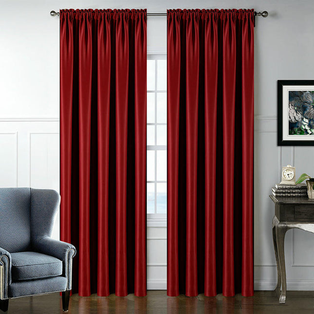 2 Panels Curtains Panels for Living Room, Velvet Textured Drapes Rod Pocket 1
