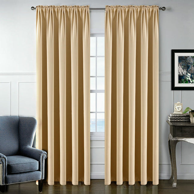 2 Panels Curtains Panels for Living Room, Velvet Textured Drapes Rod Pocket 1
